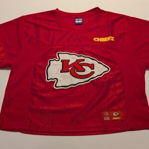 NFL Ultra Game Kansas City Chiefs Jersey Style Tee Women’s Large Red Football Sh